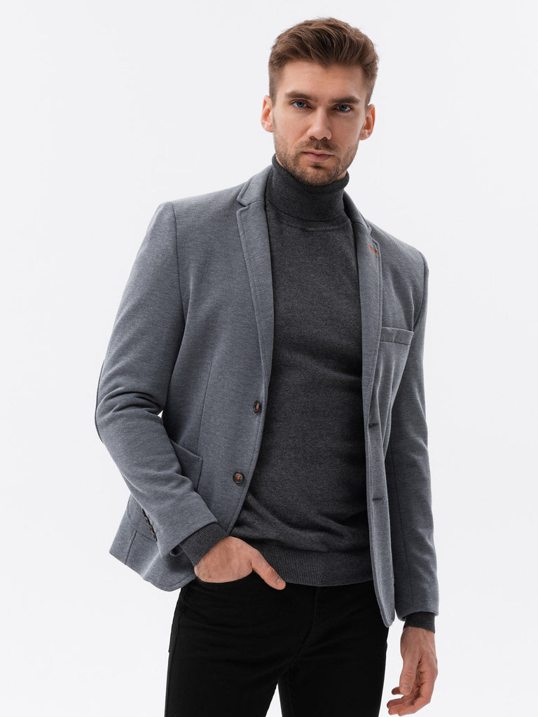 Eleganter Blazer für Herren in grau bestellen I Unikat Store Karlsruhe