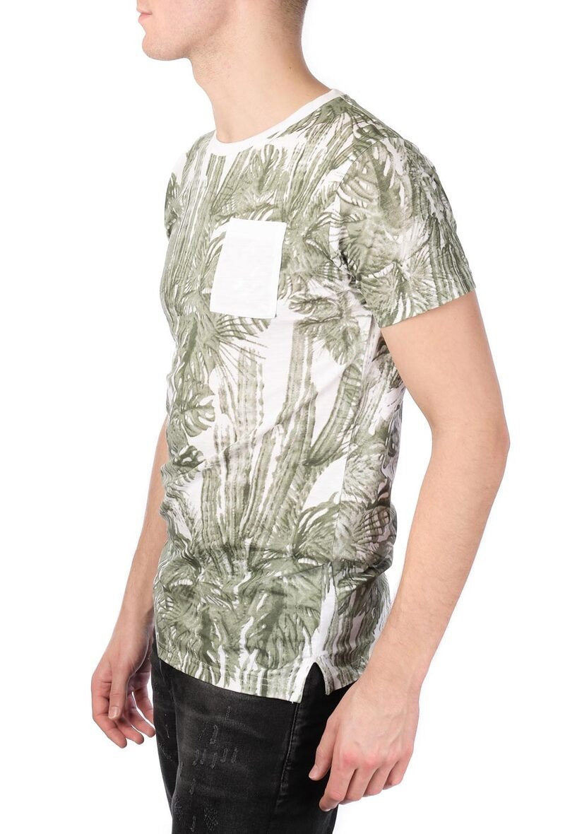 T-Shirt mit Palmendruck I Herren Shirt mit Palmenmotiv günstig kaufen