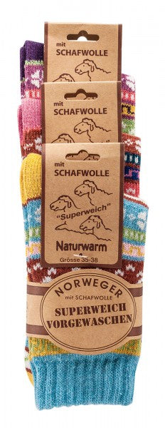 Norweger-Söckchen für Damen, Baumwolle